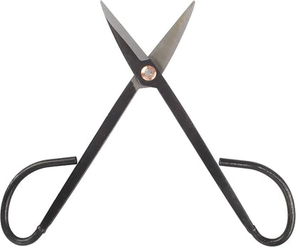 BambooMN 7.2" Black Bonsai Trimming Shear - 3 Pieces