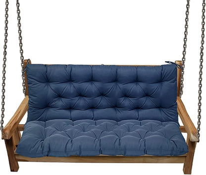 Replacement Cushions for Swing, Swing Cushions 3 Seater Replacement, Waterproof Thicken Washable Pad Cushion for Outdoor Indoor Furniture Swing Patio (Navy, 40x47 inch)