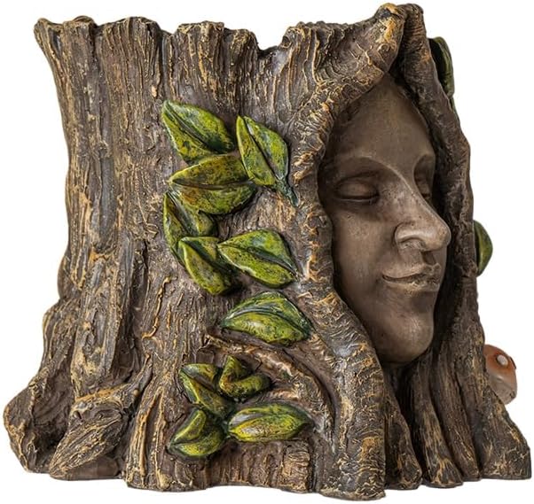 Pacific Giftware Tree ENT Planter, Face Planter Pot, Indoor/Outdoor ENT Planter, Face Garden Decor for Lawn, Patio or Home.