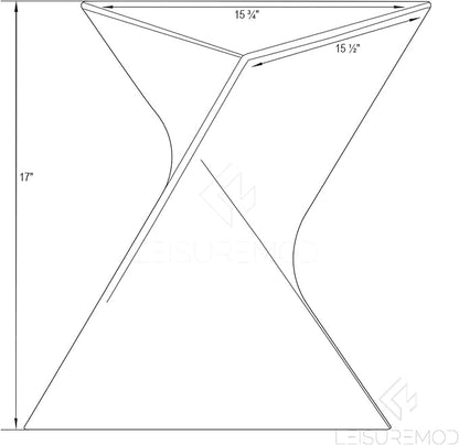 LeisureMod Modern Pink Accent Side Table - Stylish Side Vanity Table for Bedroom & Living Room
