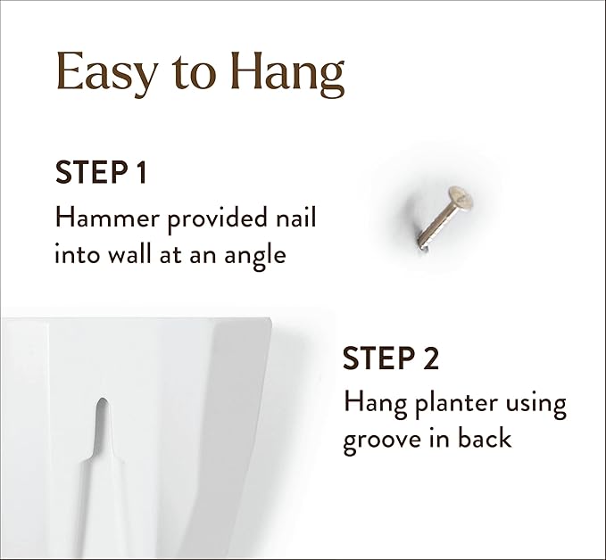 Make Good Virgo Wall Planters (Geometric, Set of 3) - Easy to Install and Water - Lightweight - Design Your Own Vertical Garden - Melamine Plastic