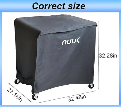 NUUK 24x30IN Waterproof Pizza Oven Table Cover, Heavy Duty UV Resistant Outdoor BBQ Dining Grill Cart Cover for Kitchen Island Prep Station