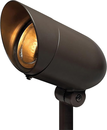 Hinkley Landscape Lighting Line Voltage Spot Light - Spotlight Important Landscape Features and Increase Home Security, 75 Watt Maximum Spot Light, Bronze Finish, 54000BZ