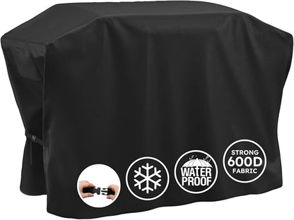 MR. COVER Griddle Cover for Blackstone 36 Inch Griddle with Hood - Heavy Duty 600D Waterproof Cover, UV & Wind Resistant, Air Vent, Double Buckle Straps, Fits Blackstone 36" 4 Burner