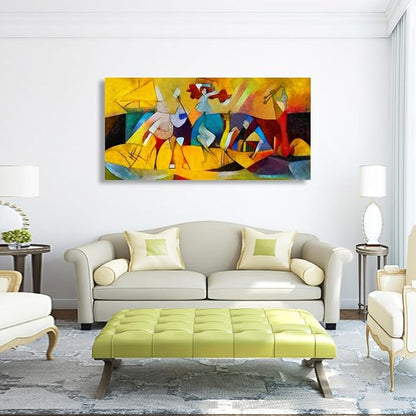 Color Block Line Abstract Wall Art Bedroom Wall Decor Living Room,Canvas Wall Art Office Farmhouse Paintings Artwork Modern Imagination Brown Red Yellow Wall Art Prints Pictures 20 * 40inch