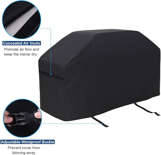 Grill Cover for Outdoor Grill,600D Heavy Duty Bbq Cover for Blackstone 36" Griddle,Waterproof Grill Cover with Air Vent and Click-close Straps,Fit More 4-Burner Flat Oven Griddle without Hood