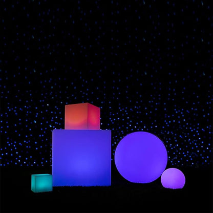 Novelty Lights 6 Inch RGB Sphere Rechargeable Night Light, Waterproof Mood Lighting with Remote Control, Color-Changing Glow Sphere for Indoor/Outdoor Use