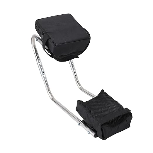 Keenso Portable Stainless Steel Garden Kneeler Reduce Knee Pressure for Farming and Garden Work