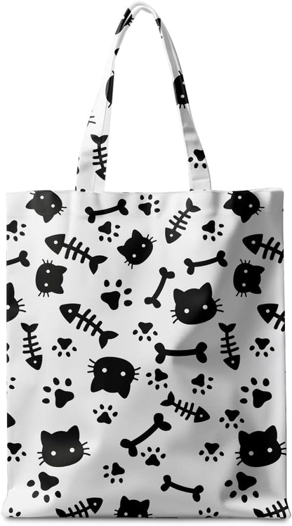 Animal Plant Tote Bag SeaTurtle Butterfly Cat Elephant Gifts Lemon Vegetable Themed Gifts Beach Bag for Camping