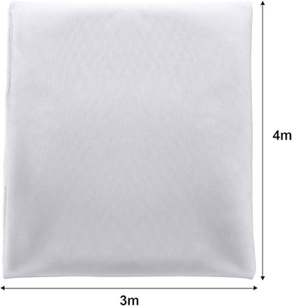 Zonon Mosquito Netting Garden Insect Mesh Netting Garden Patio Mesh Screen Net Fly Insect Bug Bird Net Barrier for Patio Balcony Porch Gazebo Vegetables Fruits Plant Protection(9.84 x 13.12 ft,White)