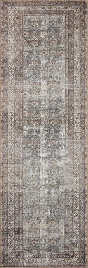 Loloi Amber Lewis Georgie Collection GER-10 Moss/Bark 3'-0" x 10'-0", .19" Pile Height, Runner Rug