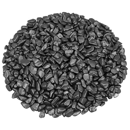 Landscaping Rocks,Landscaping Pebbles, River Rocks Decorative Ornamental Pebbles, DIY Smoothed Rocks for Potted Plant Resin Art Vase Fillers Aquarium Gravel Rocks (1, Black, 5 Pounds)