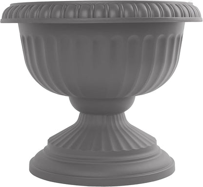 Bloem Grecian Urn Planter 18" Charcoal Gray