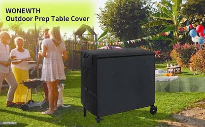 Outdoor Prep Table Cover, 36 Inch Heavy Duty Waterproof Cover for Patio, Grill Cart, BBQ Food Prep Table, Compatible with Keter Unity Small Portable Table & Storage Cabinet(36"L*24"W*32"H)