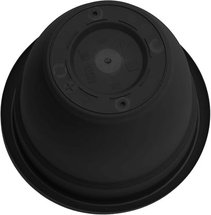 Bloem Ariana Pot Planter: 12" - Black - Durable Resin Pot, For Indoor and Outdoor Use, Gardening, Self Watering Disk Included, 3 Gallon Capacity