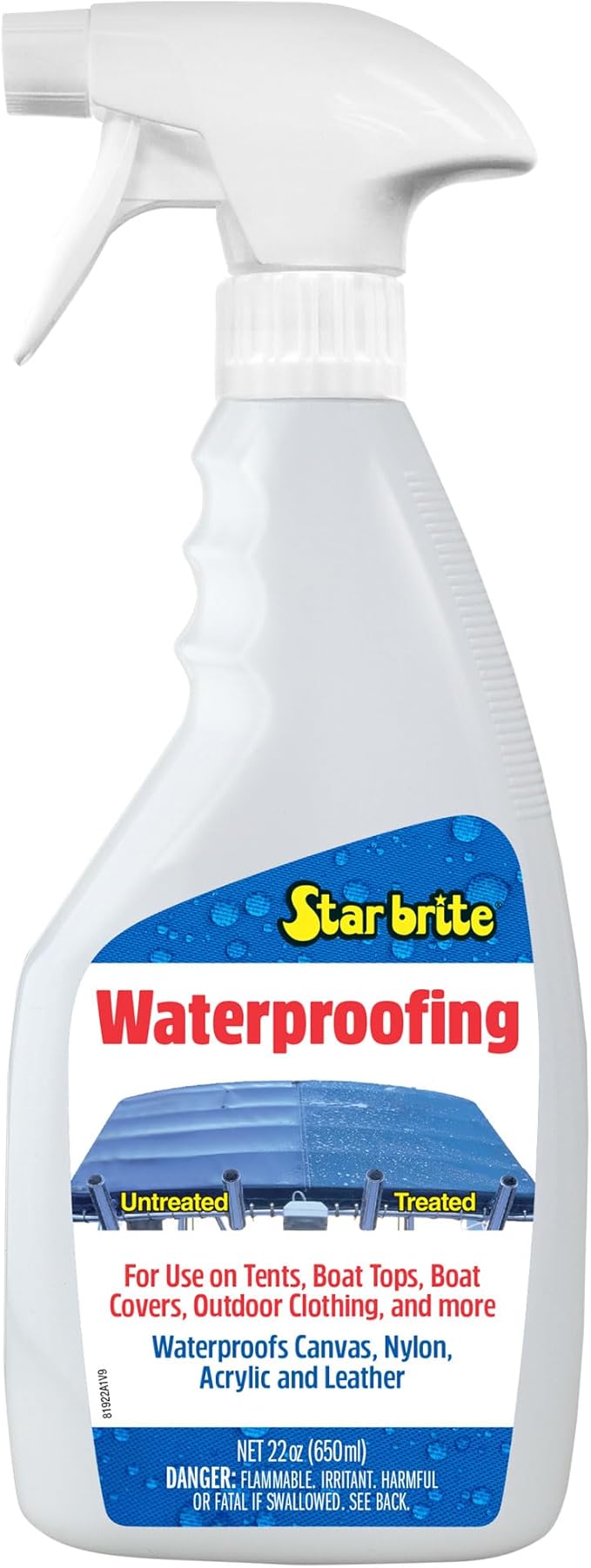 STAR BRITE Waterproofing Spray, Waterproofer + Stain Repellent + UV Protection for Boat Covers, Car Covers, Bimini Tops, Tents, Jackets, Backpacks, Boots, Awnings, Patio Covers & More