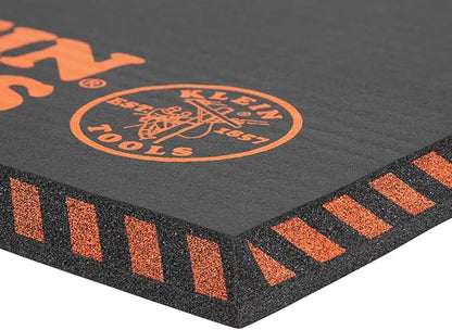 Klein Tools 60136 Kneeling Pads, Adult Men's Large Soft Thick Closed Cell Soft Foam Professional Tradesman Pro Pads with Handle