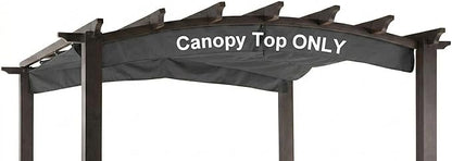 Pergola Shade Cover Replacement Canopy Top Compatible with Home Depot Hampton Bay Arched Pergola Model #GFM00469A - Gray(Canopy Top Only)