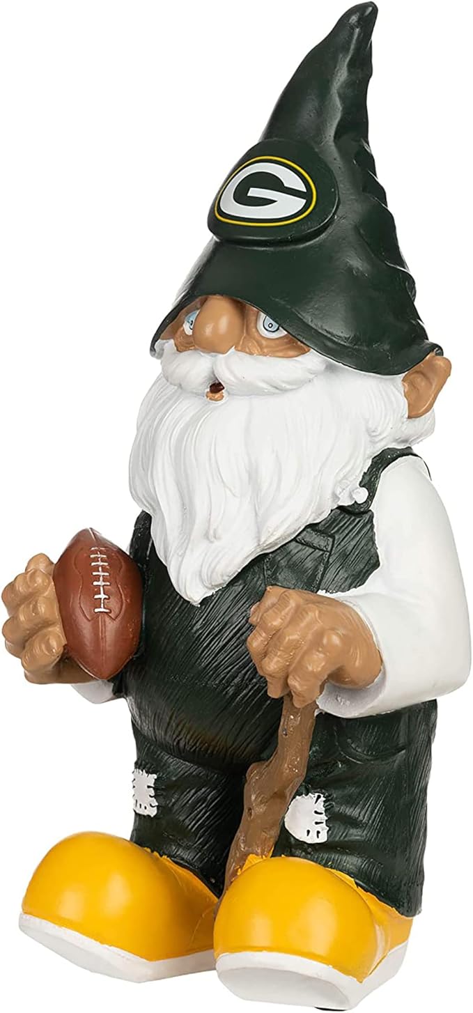 NFL Resin 11.5" Team Logo Outdoor Garden Statue Gnome