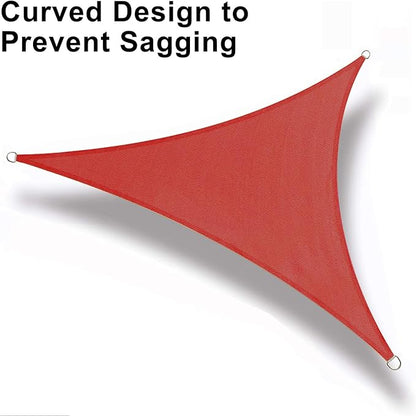LOVE STORY Custom Size 6'x7'x9.2' Terra Red Sun Shade Sail Right Triangle Sunshade Fabric Awning Canopy for Patio Backyard Carport Pergola (Customized)