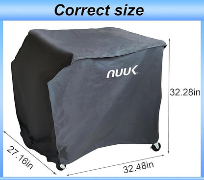 NUUK 24x30IN Waterproof Pizza Oven Table Cover, Heavy Duty UV Resistant Outdoor BBQ Dining Grill Cart Cover for Kitchen Island Prep Station