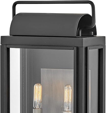 Hinkley Sag Harbor Medium Wall Mount Lantern, Black