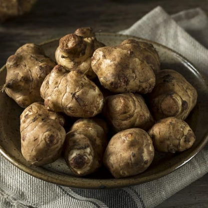 5Pcs Jerualem Artichoke Tubers for Planting Your Garden, Sunroots Sunchokes Tubers for Planting, Fresh Jerusalem Artichoke Roots