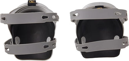 CLC Custom Leathercraft 361 Ultraflex Non-Skid Kneepads, Plastic, Grey