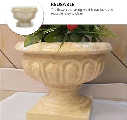 Planter Mold Pot Plastic Mold Concrete Clay Succulent Planter Large Urn Epoxy Mould Pot Making DIY Vase