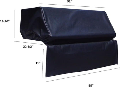 Windproof Covers 52 inch Heavy Duty Premium Vinyl Grill Cover to fit Grand Turbo Built-in Grill