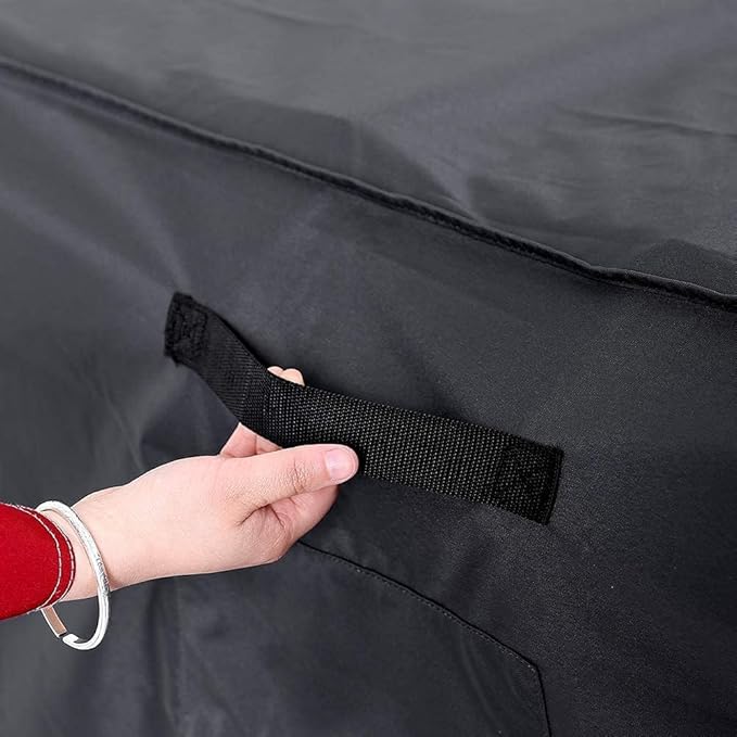 Tempera Outdoor Dining Set Cover for Outside Table and Chairs, Square Patio Table Covers for Outdoor Furniture, Anti-Fading, Windproof, 76''L x 76''W x 27.8''H, Grey