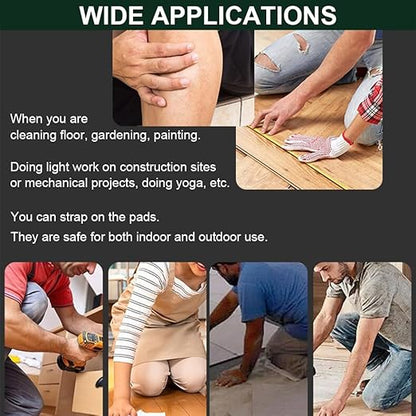 Gardening Knee Pads for Women, Soft Foam Knee Pads for Men Construction, Work Knee Pad for Men Women, Rodilleras Para Roofing Rodilleras Para Trabajo (Black)