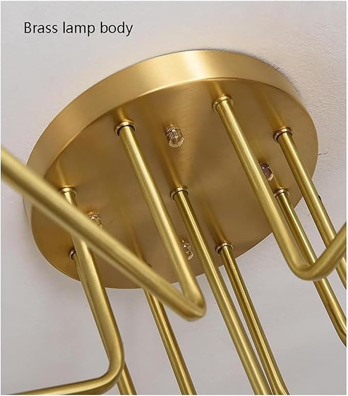 Antique Brass Globe Chandelier 5 Lights Sputnik Ceiling Light with Smoke Grey Amber Glass, Semi Flush Ceiling Fixture. Bubble Ball Kitchen Ceiling Lamp,Soft Light