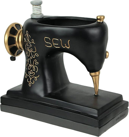 Allen Designs Vintage Stitch Resin Baby Sewing Machine Mini Succulent Planter Flower Pot Decor