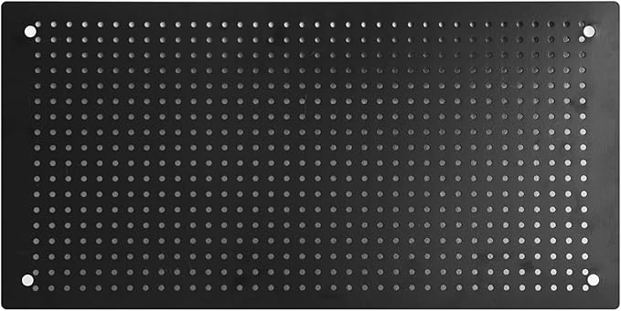DEWEL Wall Organizer Peg Board, Metal Pegboard Panels with Accessories