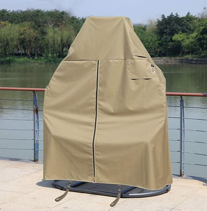 Patio 2 Person Egg Chair Cover with Adjustable X-Lock System and Zipper, Easy On Easy Off, Heavy Duty 100% Waterproof 600D Oxford Hanging Swing Chair Winter Cover