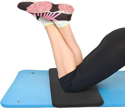 DEAYOU 3 Pack Yoga Knee Pads Cushion, Non Slip Exercise Mat for Pain Free Yoga, Extra-Thick Pilates Knee Mats, Portable Yoga Mat Accessory for Fitness, Elbows, Wrist, Forearms, 24"x10"x0.6", 3-Color