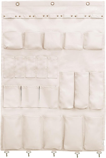 Canvas Wall Organizer for Garden Tool, Hand Tools, Stationery, Craft Items and Sewing Supplies,Natural