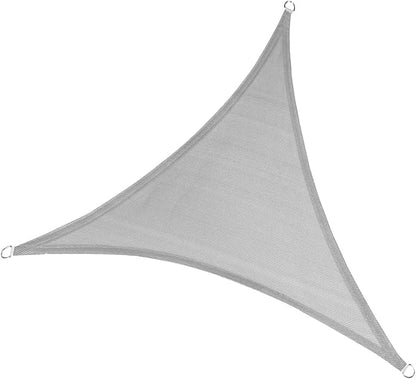 LOVE STORY 20' x 20' x 20' Triangle Silver Grey Sun Shade Sail Canopy UV Block for Outdoor Patio Garden Backyard