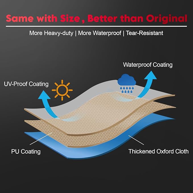 Comnova Grill Cover 82 Inch - 600D BBQ Cover for Outdoor Grill Heavy Duty & Waterproof, Large Barbecue Gas Grill Covers for Weber, Char-Broil, Nexgrill, Monument, Dyna-glo, Brinkmann and More