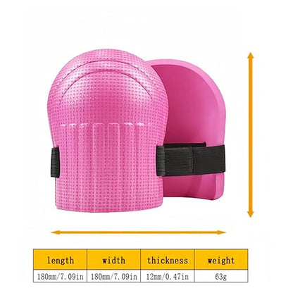 Gardening Knee Pads for Women and Men - Lightweight Waterproof Foam, and Easy Fit Knee Pads for Gardening with Adjustable Hook'n'Loop Straps - Perfect Womens for Work (Pink)