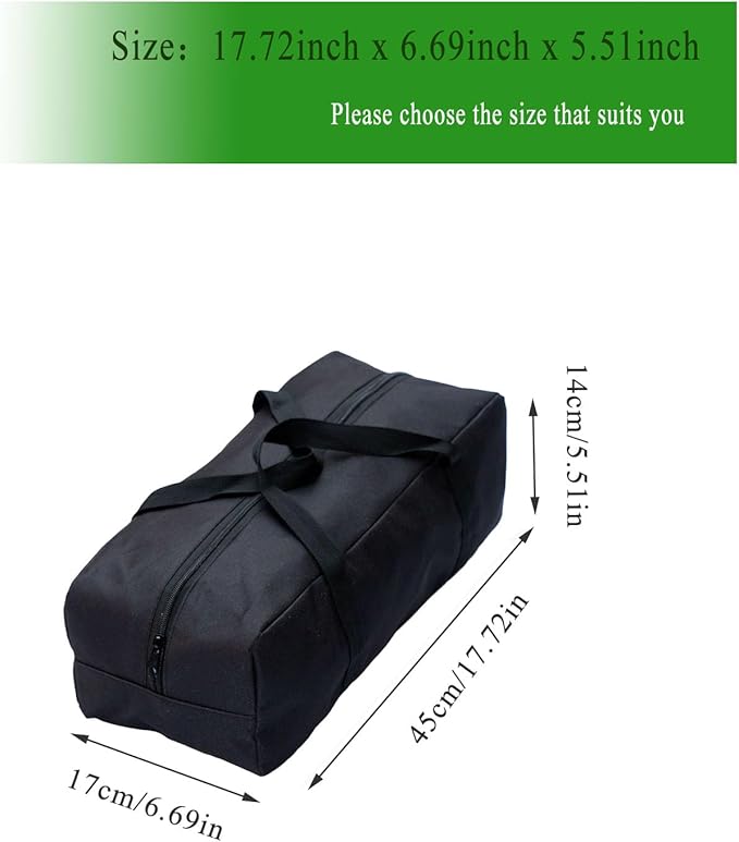 Heavy Duty Water-Resistant Duffle Organizer Bag - Extra Large Foldable Storage for BBQ Tools, Camping Gear, Factory Tool Kits & Yoga Mat | Military-Grade with Straps (10L-17.7''(L)x6.69''(W)x5.5''(H))