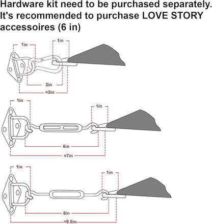LOVE STORY Custom Size 16'x16'x22.6' Turquoise Blue Sun Shade Sail Right Triangle Sunhsade Fabric Awning Canopy for Patio Backyard Carport Pergola (Customized)