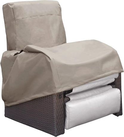 ATR ART TO REAL Outdoor Protective Covers Patio Chair Covers 600D Oxford Fabric Weatherproof Wicker/Rattan Chair Covers (Khaki)