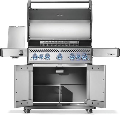 Napoleon Rogue PRO-S 625 Natural Gas Grill with Infrared Side and Rear Burners, Stainless Steel, Durable 7-Burner Outdoor BBQ