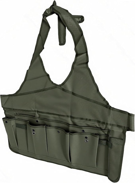 3Pcs Garden Tool Bag Organizer, Heavy Duty 600D Oxford Fabric Gardening Tote with 11 Pockets Apron Soil Replacement Mat Foldable Standable for Gardening Storage