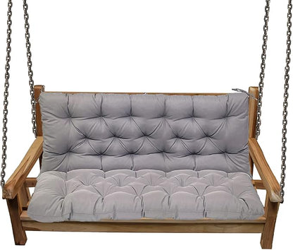 Replacement Cushions for Swing, Swing Cushions 3 Seater Replacement, Waterproof Thicken Washable Pad Cushion for Outdoor Indoor Furniture Swing Patio (Light Gray, 40x60 inch)