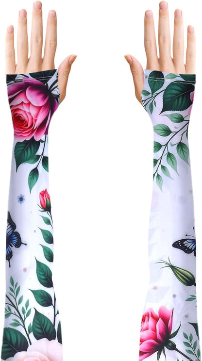 Ultra-Thin Sun Protection Security Gardening Sleeves Flowers Thorn Proof Cooling Arm Sleeves to Cover Arms