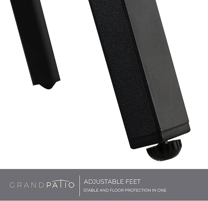 Grand patio Outdoor Swivel Bar Stools with Armrests Backs, 24" Height Patio Chairs for Porch Deck, Set of 4, Outdoor Sling Fabric (Coffee, 4PC)