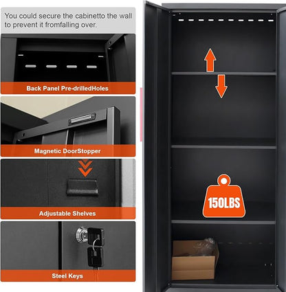 Red Garage Cabinet Storage System 9-Pcs Workshop Set Garage Cabinet and Storage System for Tool Organization